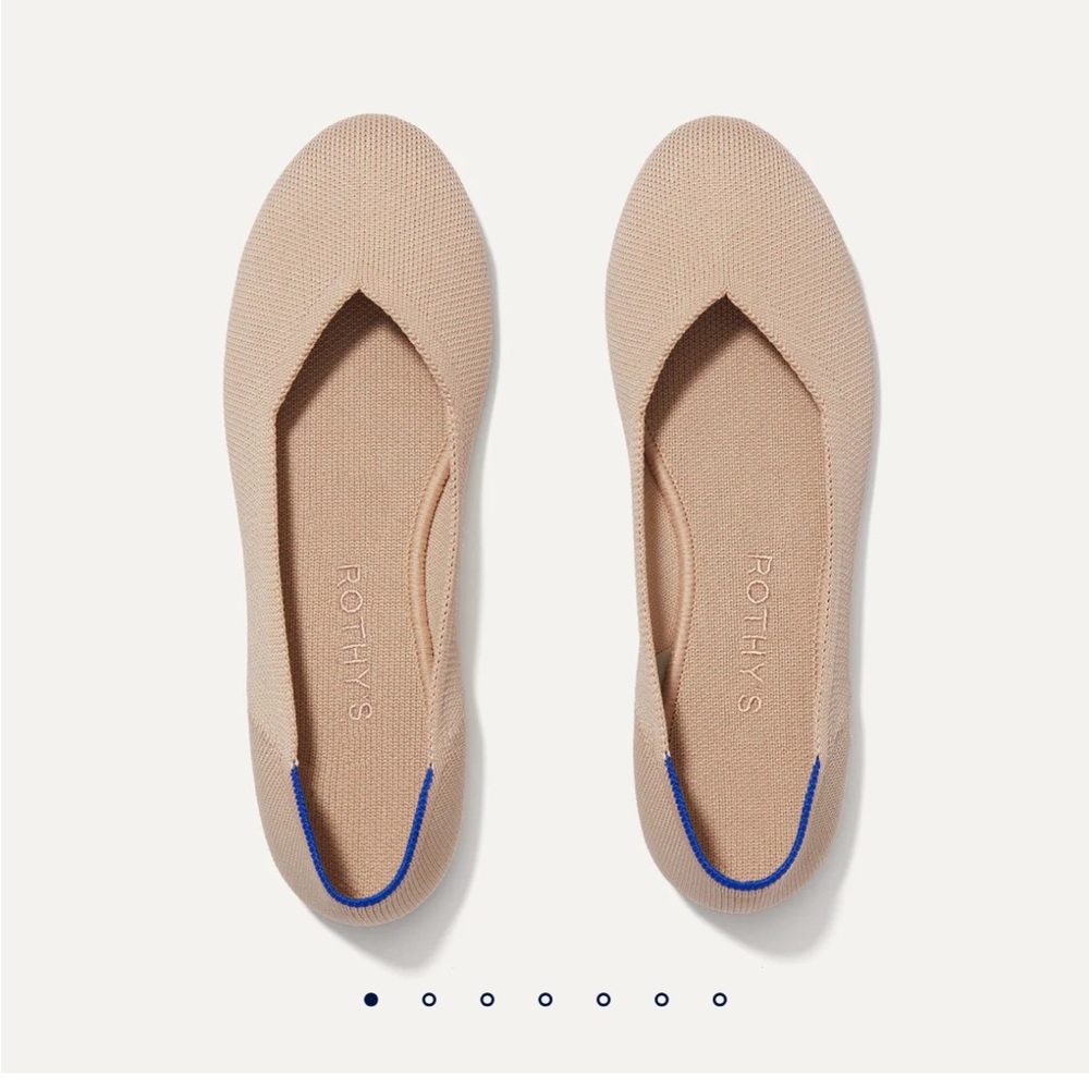 Rothy’s Flat in Ecru, Size W 8.5 - Used, excellent condition